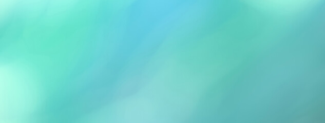 Blurred light blue and turquoise background. Defocused art abstract cyan gradient backdrop with...
