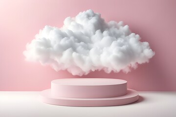 Cloud background pink stage