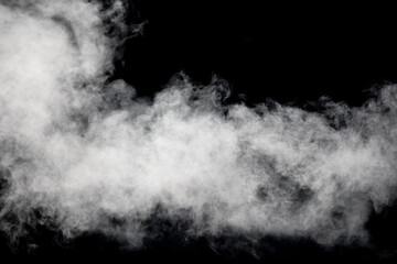 Smoke isolated on black background - 792419977