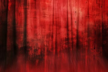 Theatrical background with textured red curtain