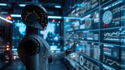 digital analyzing data system with robot