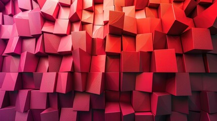 Abstract background modern futuristic full color cube style - obrazy, fototapety, plakaty