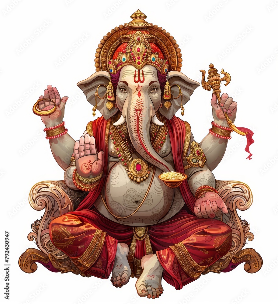 Wall mural Lord Ganesha Blesses with Wisdom