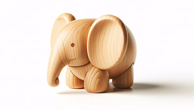 wooden toy elephant