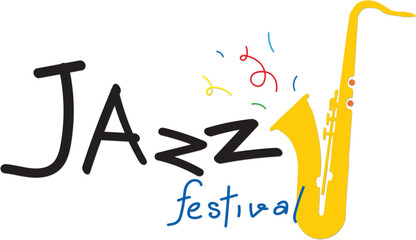 jazz music  typography design