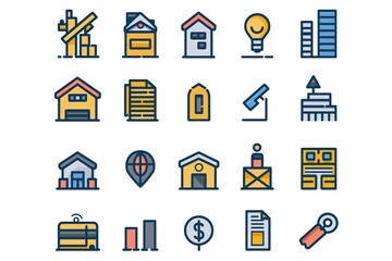 Obraz premium vector icons and symbols