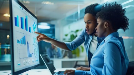 Team Analyzing Business Data