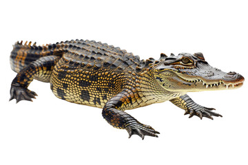 Obraz premium crocodile looking isolated on white