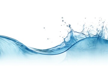 Water wave isolated on white background. generative ai