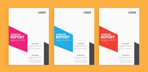 Annual report cover flyer design. Brochure front page design with editable print file. Booklet design, cover page template. New business proposal layout.