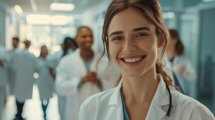 Fototapeta premium A Confident Female Doctor Smiling
