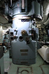 Inside Interior Photography of a Submarine's Periscope 