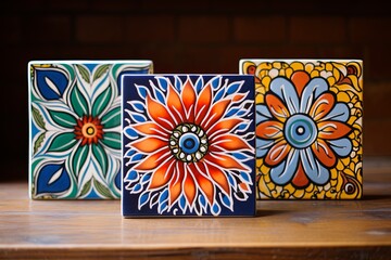 Artisan Crafted Ceramic Patterns: Folk Art Tile Delights on Social Media