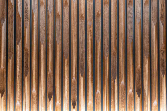 Decorative wooden panel made from solid oak