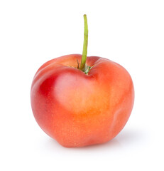 Acerola cherry isolated on white background,