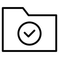 folder with checkmark icon