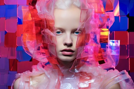 Avant-Garde Fashion Editorial Backdrops: Glitch Art Disruptions Unveiled