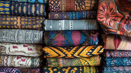 Textured handmade textiles with unique patterns from African countries Backgrounds