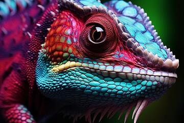 Obraz premium Chameleon Color Shift Liquid Crystal Display Backgrounds Collection