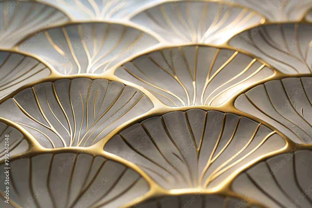 Poster sophisticated abstract 3d pattern. japanese and scandinavian style. art deco. background image. crea