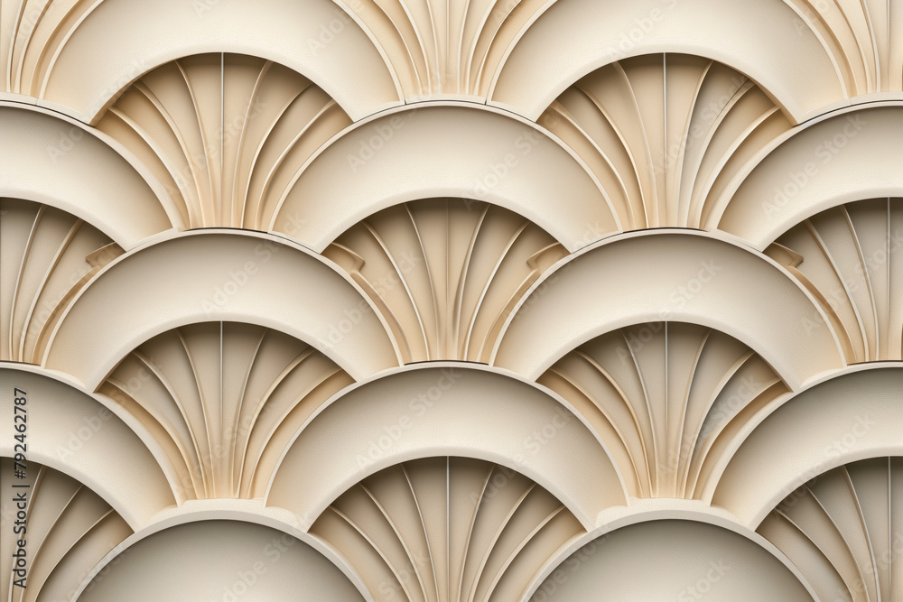 Poster sophisticated abstract 3d pattern. japanese and scandinavian style. art deco. background image. crea