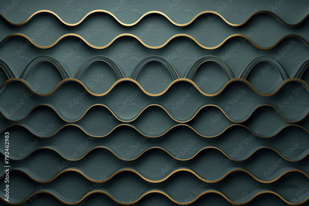 Poster sophisticated abstract 3d pattern. japanese and scandinavian style. background image. created with g