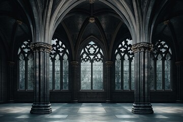 Obraz premium Gothic Revival Social Media LinkedIn Banners Inspired by Architectural Splendor