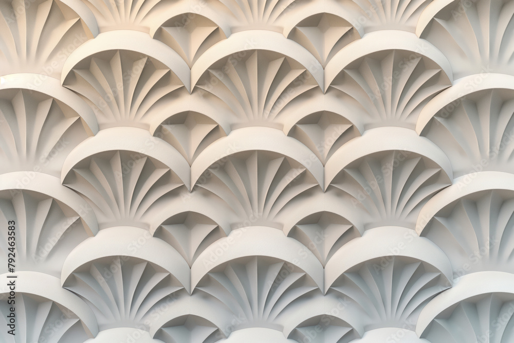 Poster sophisticated abstract 3d pattern. japanese and scandinavian style. art deco. background image. crea
