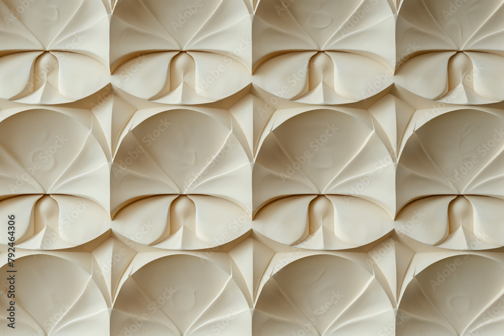 Poster sophisticated abstract 3d pattern. japanese and scandinavian style. art deco. background image. crea