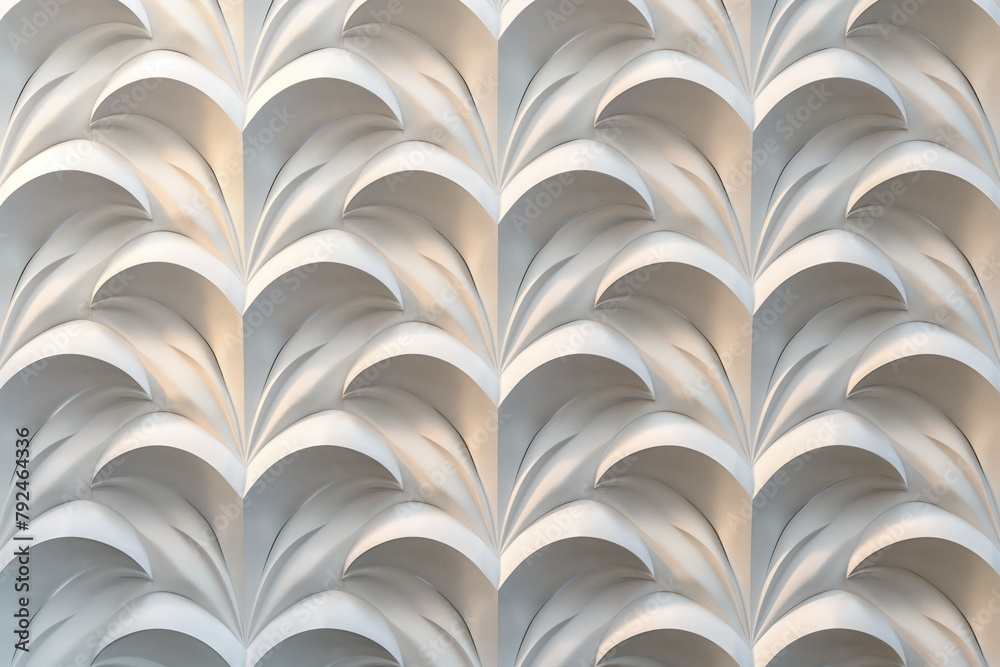 Poster sophisticated abstract 3d pattern. japanese and scandinavian style. art deco. background image. crea