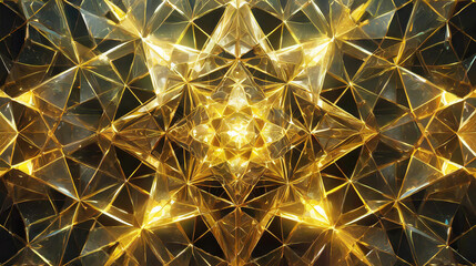 クリスタルの輝く万華鏡の世界