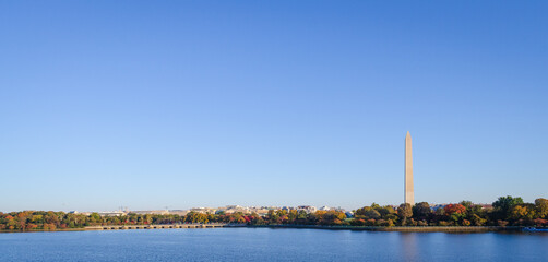 The Washington Monument Obelisk on the National Mall in D.C.