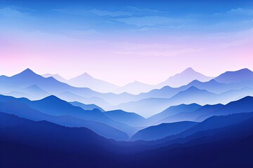 Fototapeta premium Majestic Mountain Gradient Inspirations: Geographic Elevation Web Banner Bliss