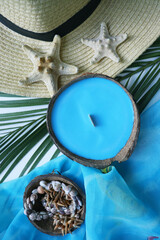 original handmade coconut candle made of natural soy wax