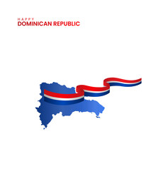 Happy Independence Day Dominican Republic, 3d Illustration