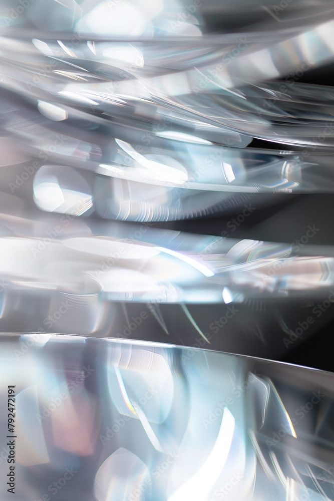 Poster Abstract background with reflections and caustics. Hi-tech. Futuristic background image. Created with Generative AI technology.