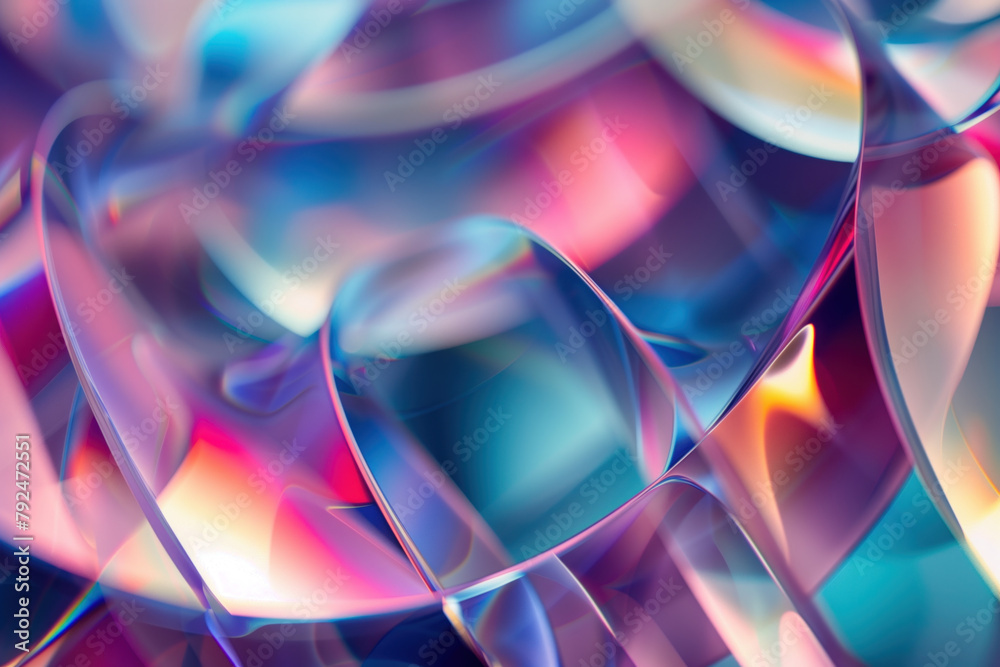 Poster abstract background with reflections and caustics. hi-tech. futuristic background image. created wit