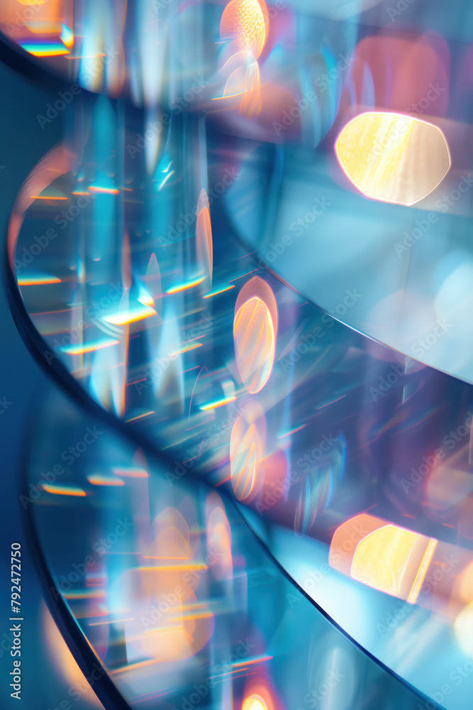 Poster abstract background with reflections and caustics. hi-tech. futuristic background image. created wit