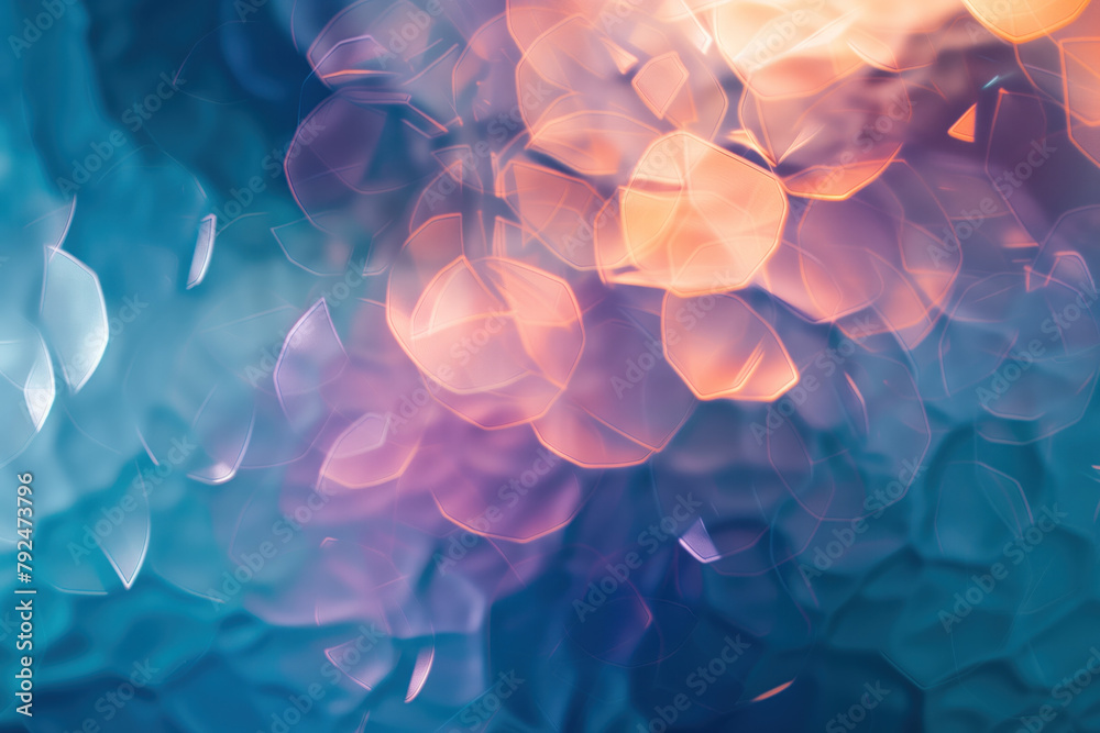 Poster abstract background with reflections and caustics. hi-tech. futuristic background image. created wit