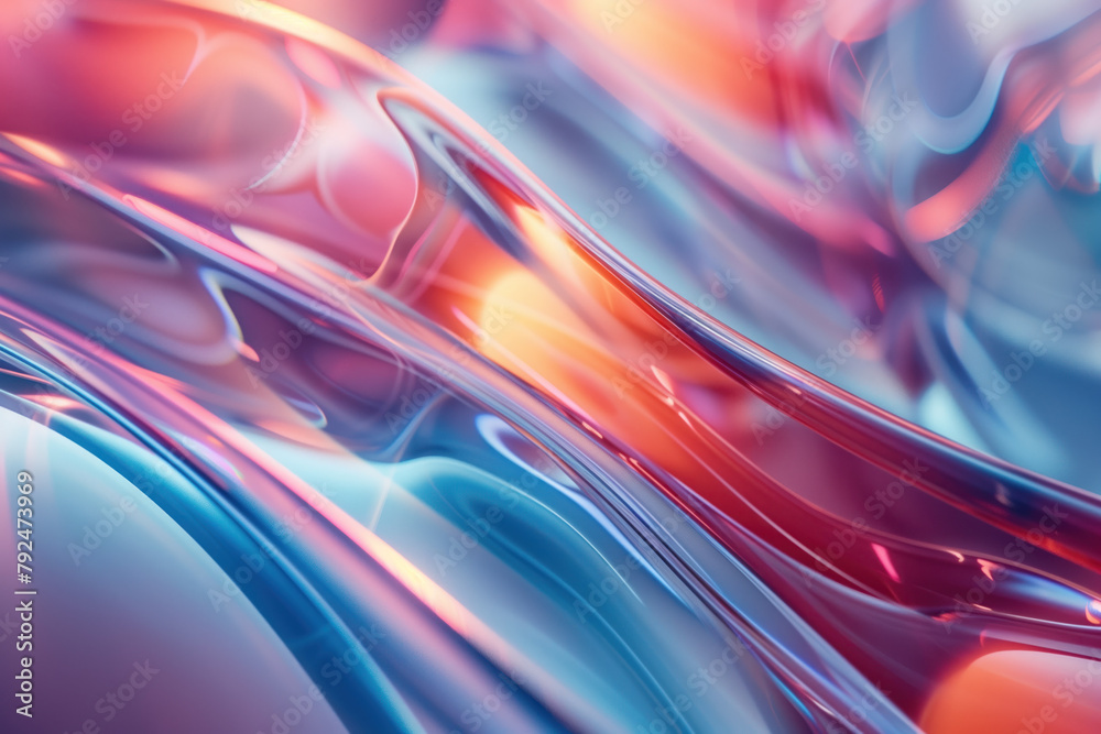 Poster abstract background with reflections and caustics. hi-tech. futuristic background image. created wit