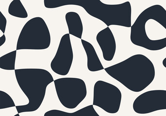 Contemporary simple abstract shape seamless pattern.