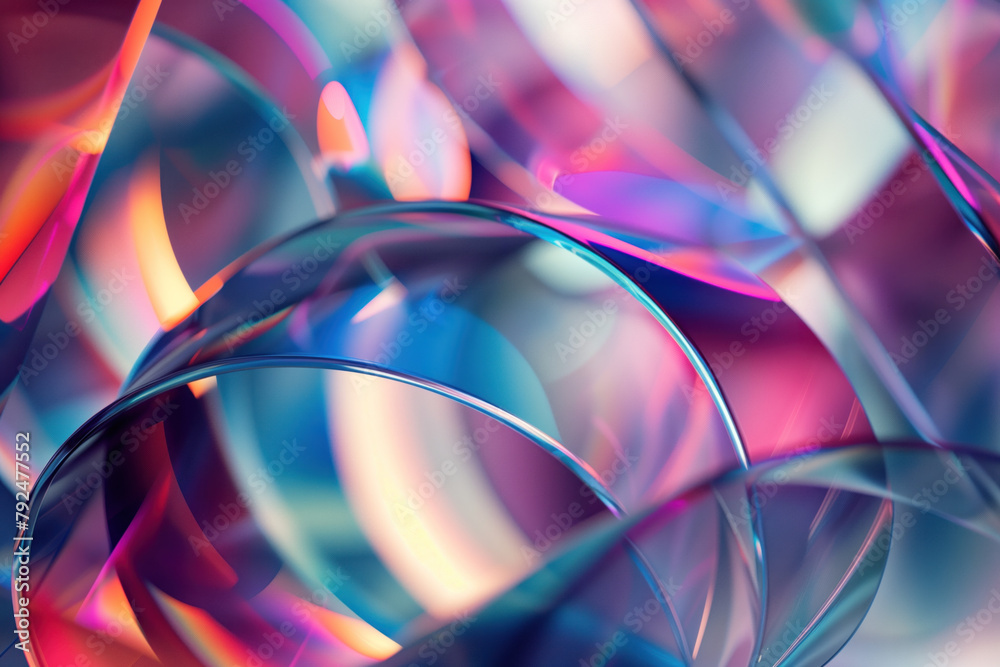 Poster abstract background with reflections and caustics. hi-tech. futuristic background image. created wit