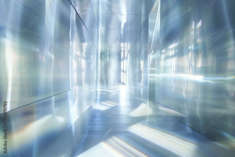 Poster abstract background with reflections and caustics. hi-tech. futuristic background image. created wit