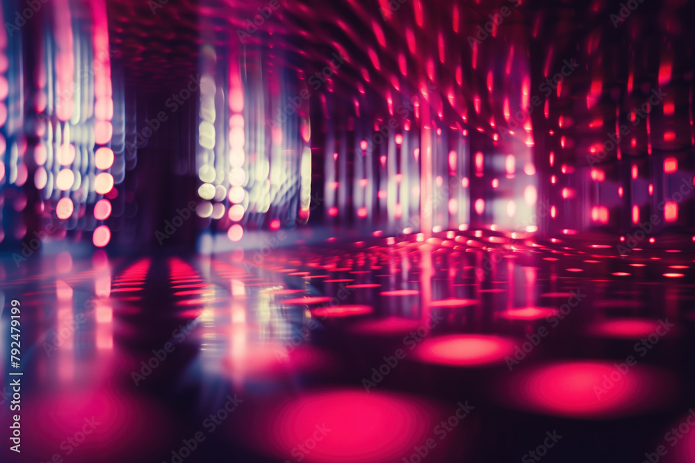 Poster Abstract background with reflections and caustics. Hi-tech. Futuristic background image. Created with Generative AI technology.