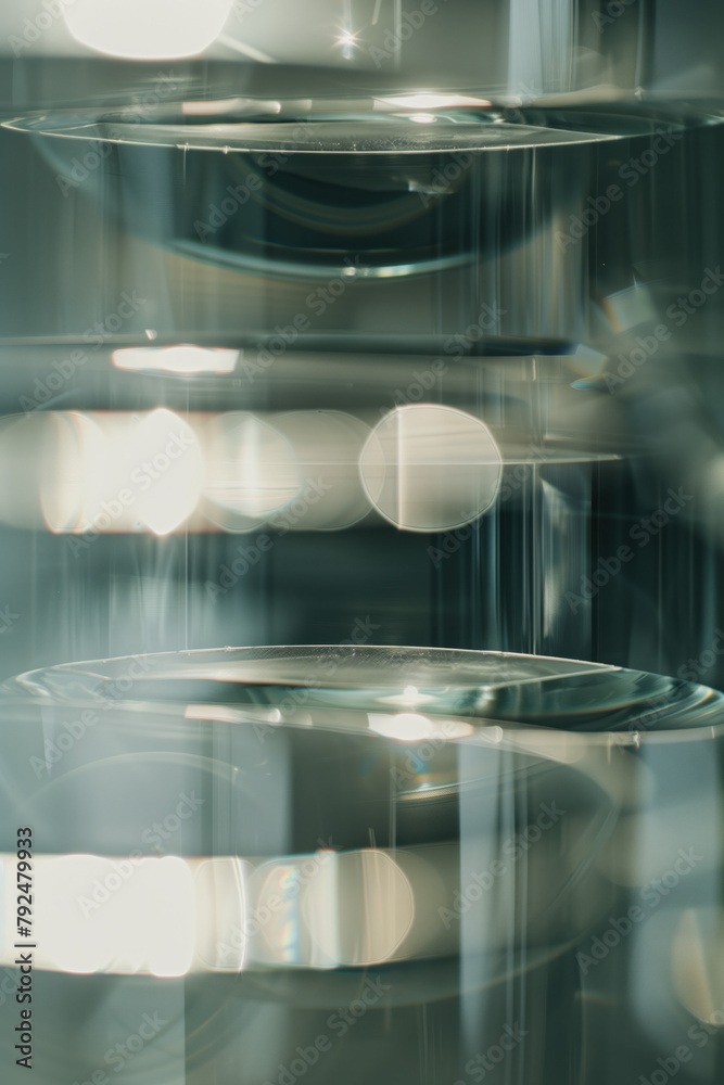 Poster abstract background with reflections and caustics. hi-tech. futuristic background image. created wit