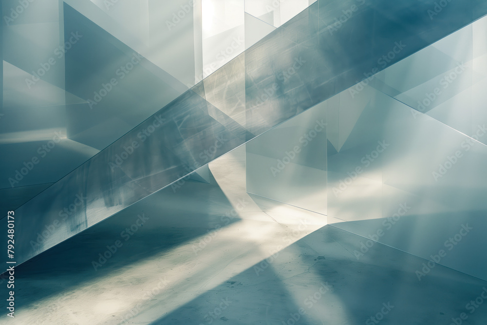 Poster abstract background with reflections and caustics. hi-tech. futuristic background image. created wit