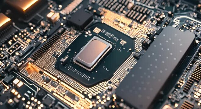 Zooming in on a Central Processing Unit (CPU)