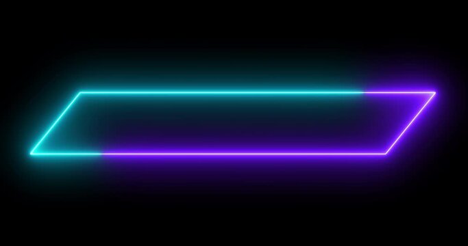 Moving cool neon colors lower third in 4K on a dark background. Suitable for greetings, celebrations, Titles, TV news, information call box bars, and news channels in 4K. Easy to use.