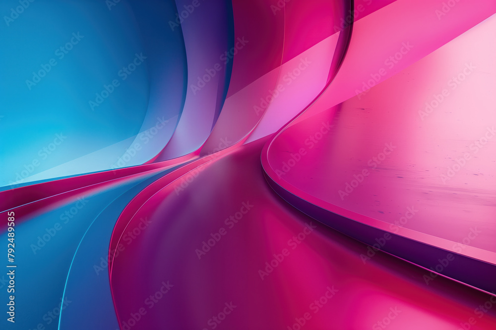 Poster abstract background with curved colorful shapes. background image. created with generative ai techno