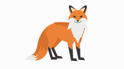 Fox Icon Vector Stock Illustration Hand drawn style vector